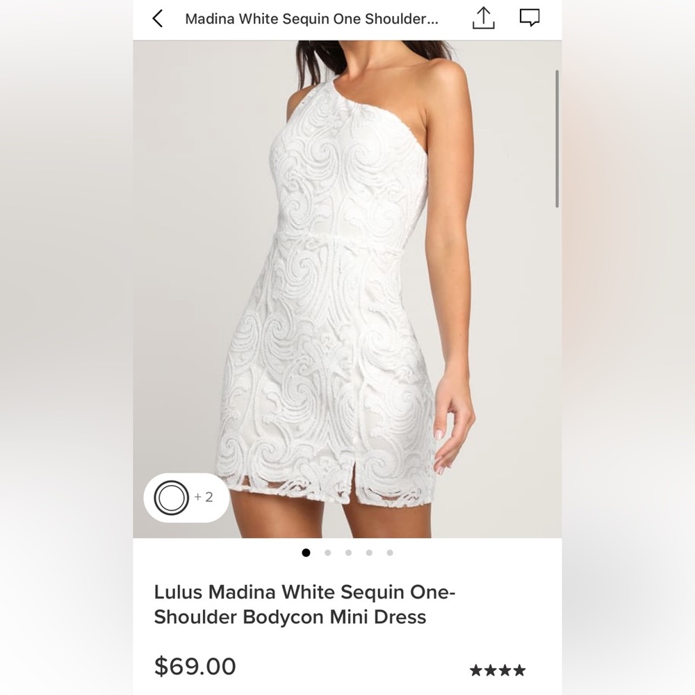 Lulus one shoulder dress